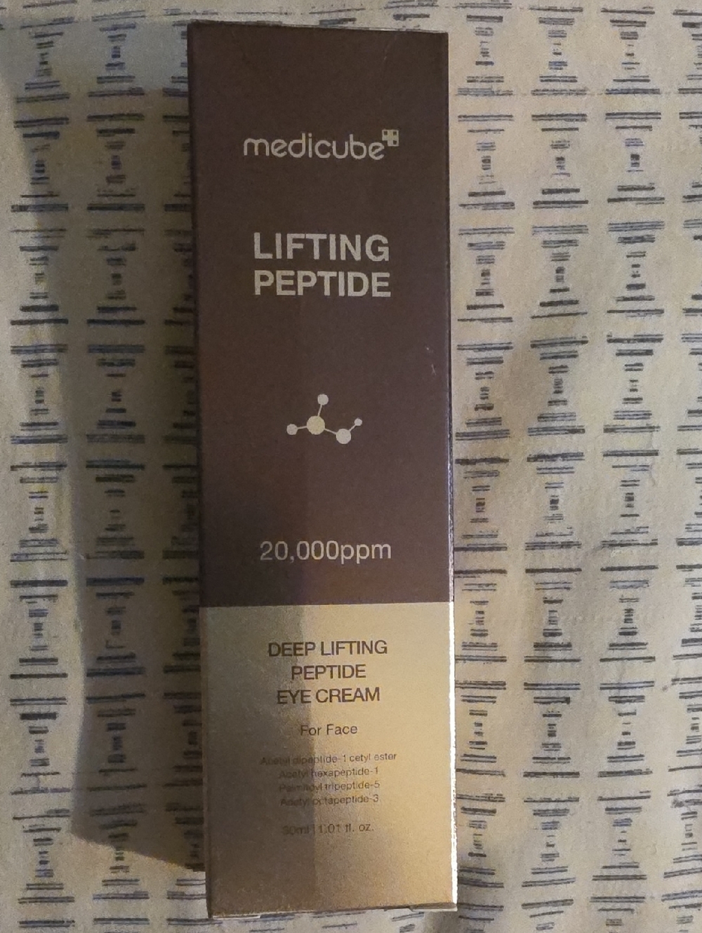 Medicube Lifting Peptide Deep Lifting Peptide Eye Cream - Brown/Gold